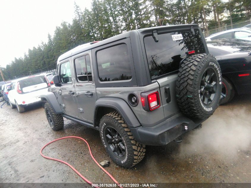 2021 JEEP WRANGLER UNLIMITED WILLYS VIN: 1C4HJXDN5MW594425