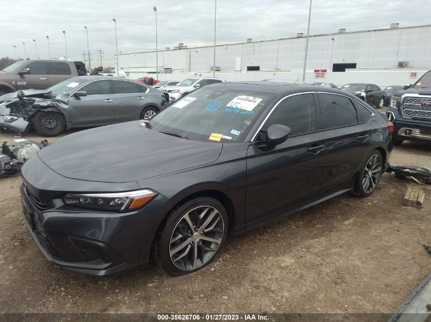2022 HONDA CIVIC SEDAN TOURING VIN: 2HGFE1F95NH309345