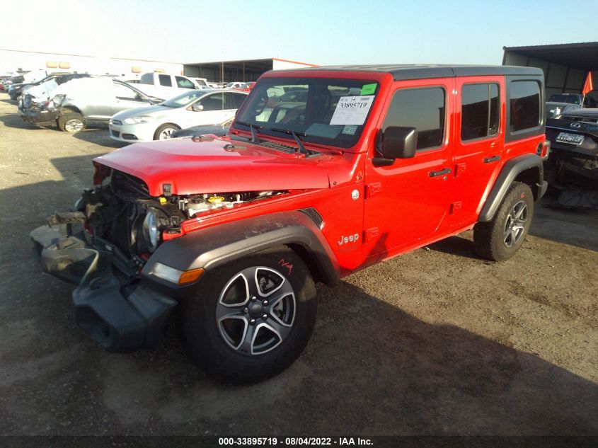 2021 JEEP WRANGLER UNLIMITED SPORT S VIN: 1C4HJXDN2MW503157