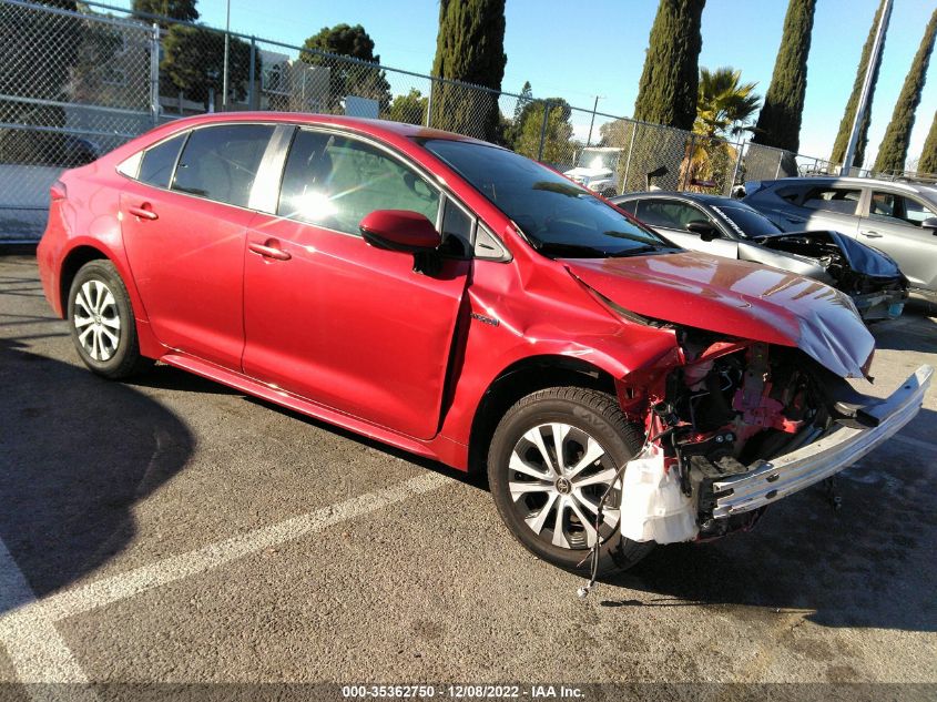 2021 TOYOTA COROLLA HYBRID LE VIN: JTDEAMDE4MJ009557