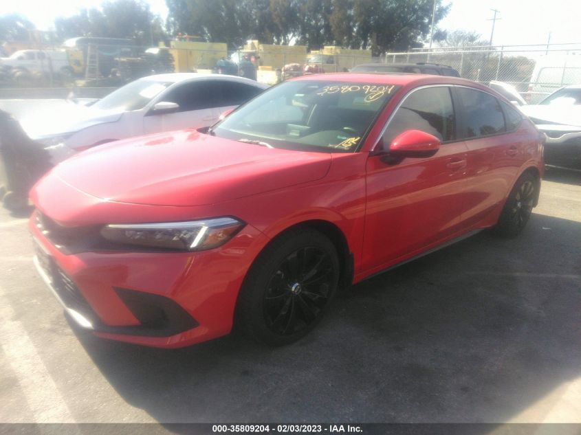 2022 HONDA CIVIC HATCHBACK EX-L VIN: 19XFL1H70NE003438