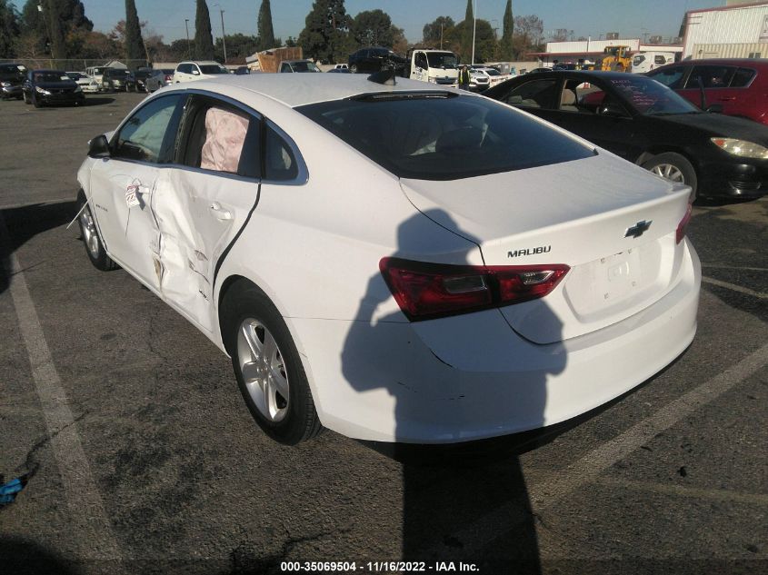 2022 CHEVROLET MALIBU LS VIN: 1G1ZB5ST2NF189981