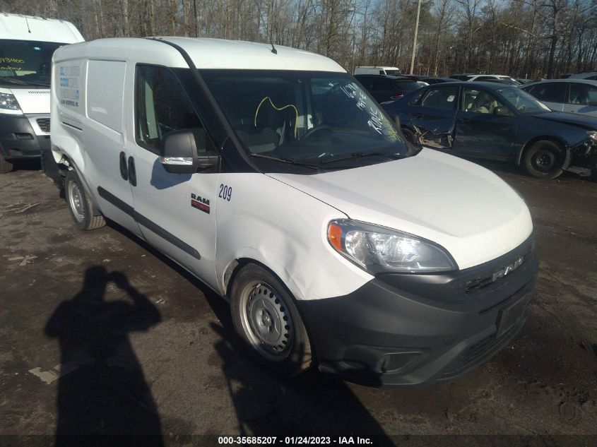 2021 RAM PROMASTER CITY TRADESMAN VIN: ZFBHRFAB2M6U41629