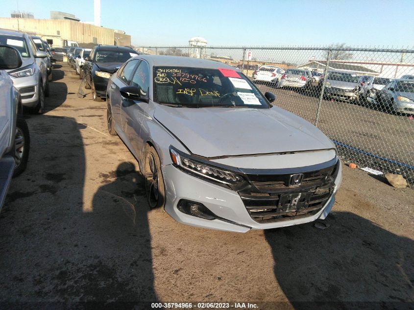 2022 HONDA ACCORD SEDAN SPORT VIN: 1HGCV1F39NA018828