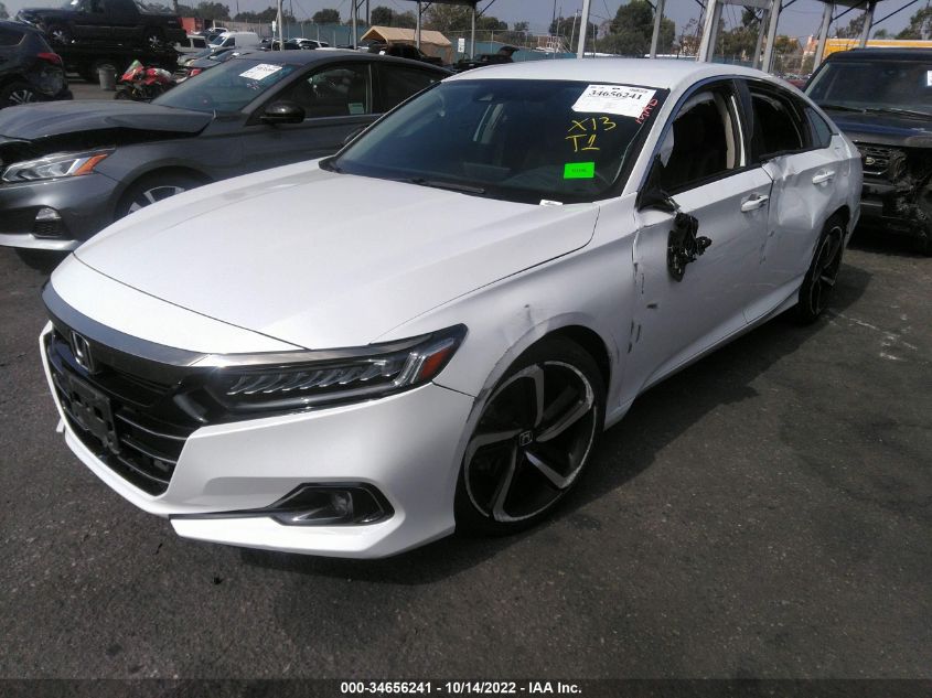 2021 HONDA ACCORD SEDAN SPORT SE VIN: 1HGCV1F47MA006104