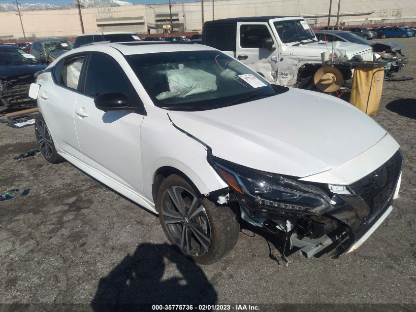 2022 NISSAN SENTRA SR VIN: 3N1AB8DV8NY317379