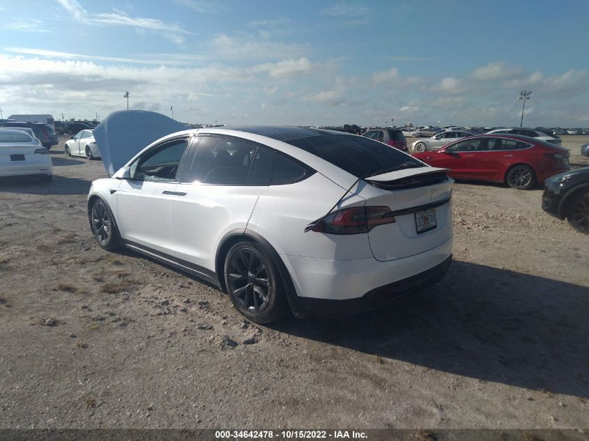 2022 TESLA MODEL X VIN: 7SAXCBE50NF333011