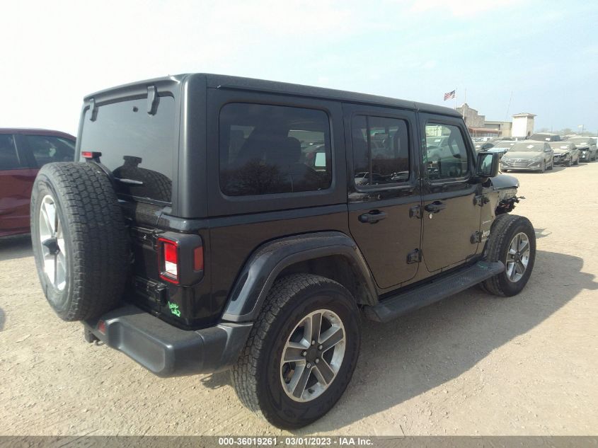 2022 JEEP WRANGLER UNLIMITED SAHARA VIN: 1C4HJXEG6NW244979