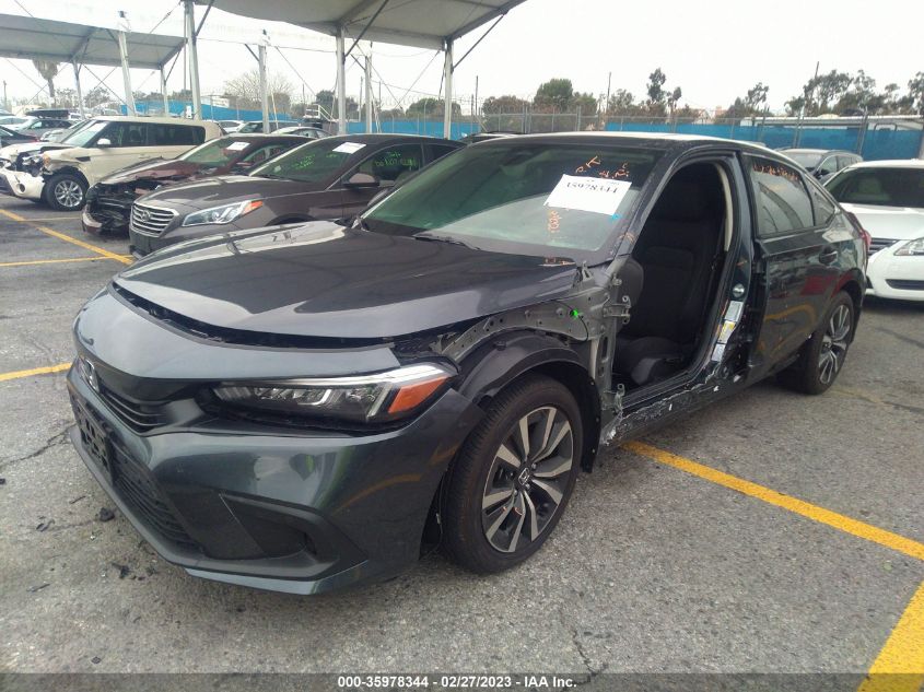2022 HONDA CIVIC SEDAN EX VIN: 2HGFE1F79NH325319