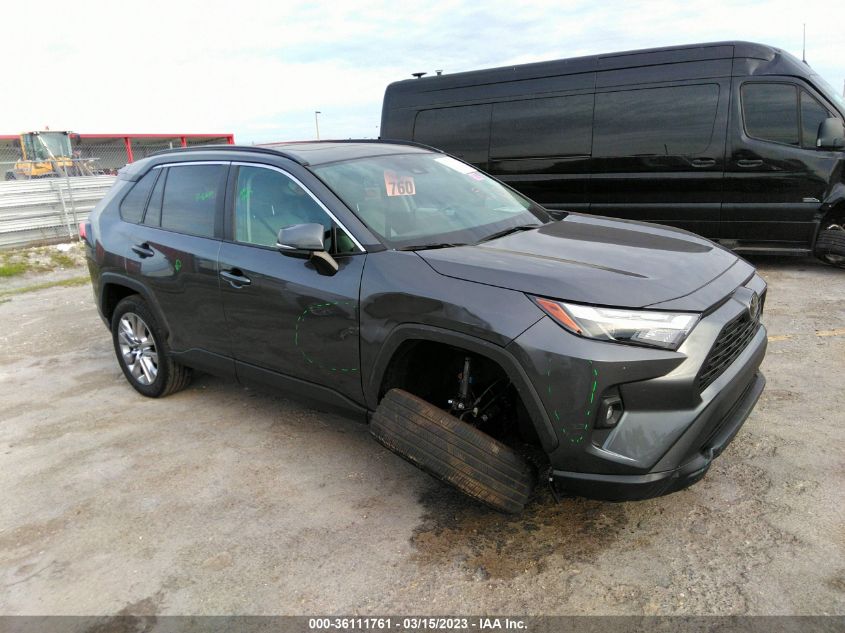 2022 TOYOTA RAV4 XLE PREMIUM VIN: 2T3C1RFV5NC192330