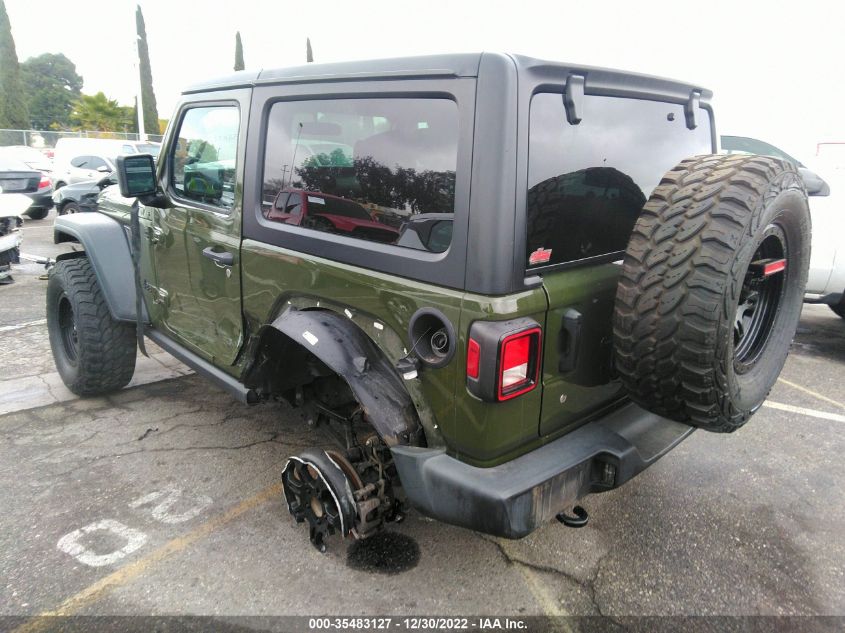 2020 JEEP WRANGLER WILLYS SPORT VIN: 1C4GJXAN7LW292309