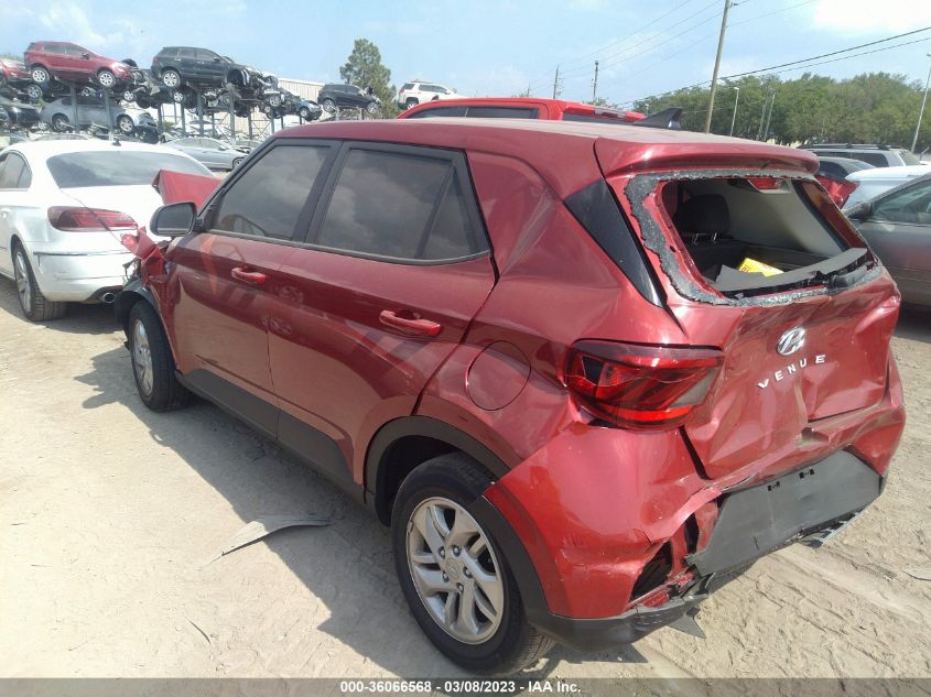 2022 HYUNDAI VENUE SE VIN: KMHRB8A31NU197510