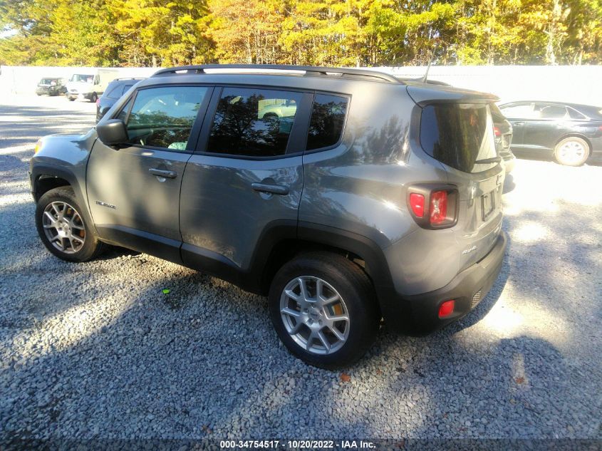 2022 JEEP RENEGADE LATITUDE VIN: ZACNJDB16NPN63584