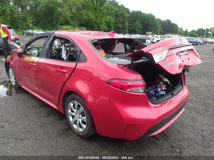 2020 TOYOTA COROLLA LE VIN: 5YFEPRAE1LP027086