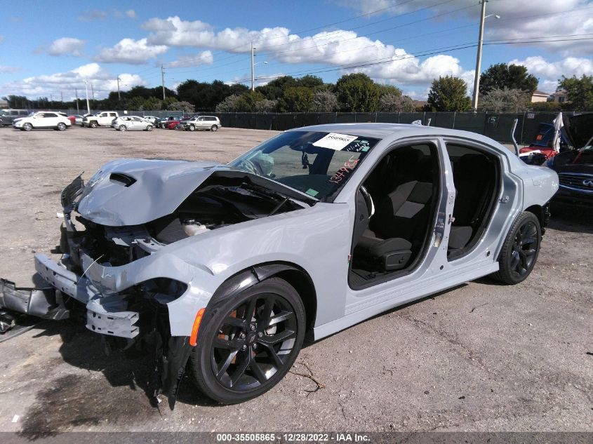 2022 DODGE CHARGER GT VIN: 2C3CDXHG4NH134982