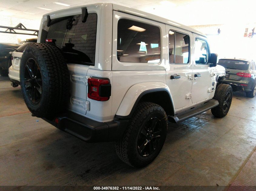 2022 JEEP WRANGLER UNLIMITED SAHARA ALTITUDE VIN: 1C4HJXEN9NW193783