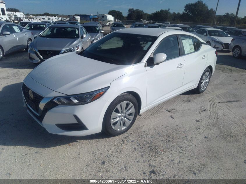 2022 NISSAN SENTRA S VIN: 3N1AB8BV9NY287036