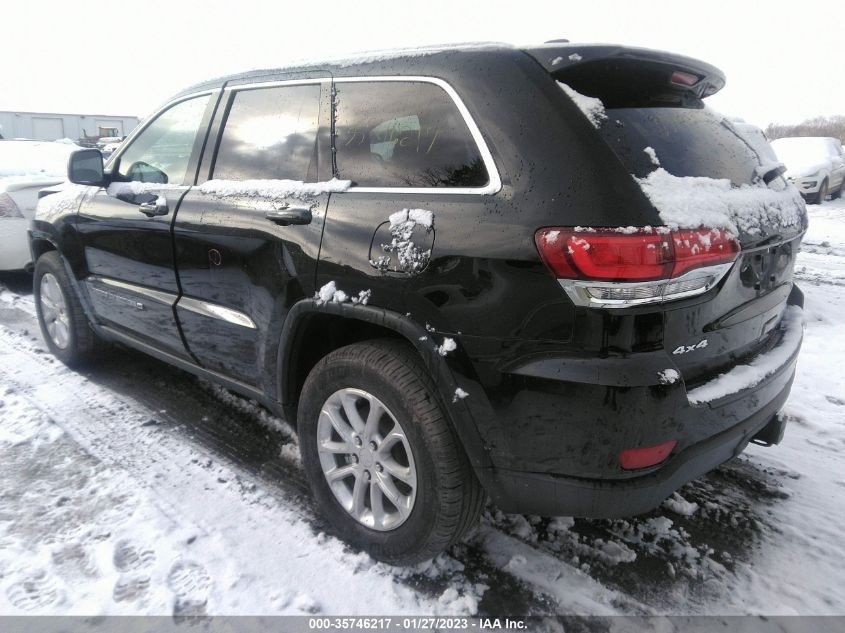 2022 JEEP GRAND CHEROKEE WK LAREDO X VIN: 1C4RJFAG6NC117199