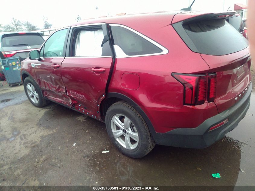 2022 KIA SORENTO LX VIN: 5XYRG4LCXNG110426