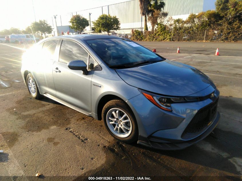 2021 TOYOTA COROLLA HYBRID LE VIN: JTDEAMDE3MJ026768