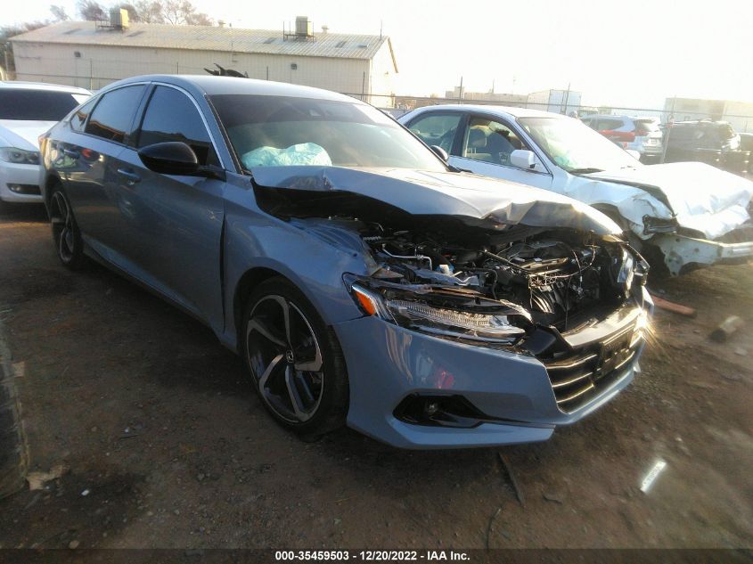 2022 HONDA ACCORD SEDAN SPORT VIN: 1HGCV1F37NA080647