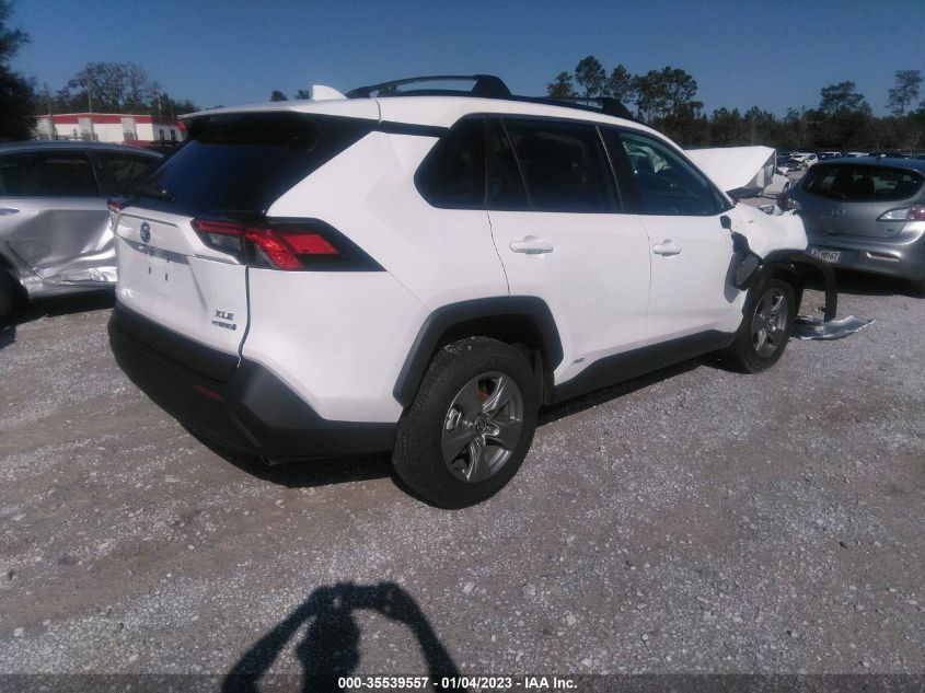 2022 TOYOTA RAV4 HYBRID XLE VIN: 4T3RWRFV2NU058658