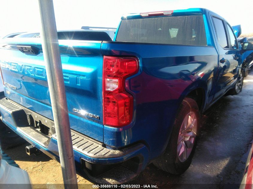 2022 CHEVROLET SILVERADO 1500 CUSTOM VIN: 3GCPABEK1NG536654