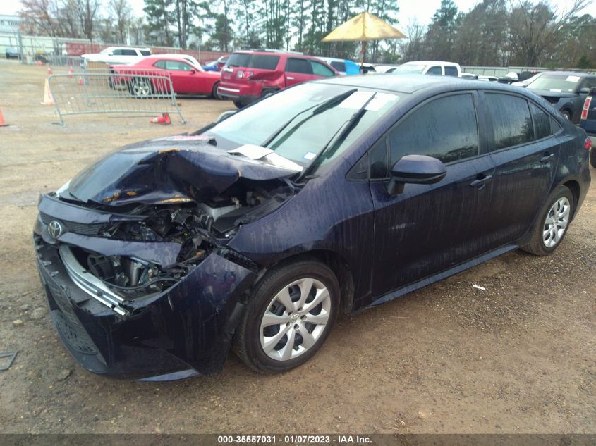 2022 TOYOTA COROLLA LE VIN: 5YFEPMAE0NP284620