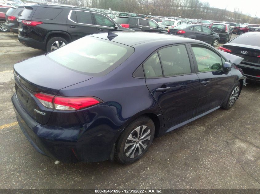 2022 TOYOTA COROLLA HYBRID LE VIN: JTDEAMDE2NJ050786