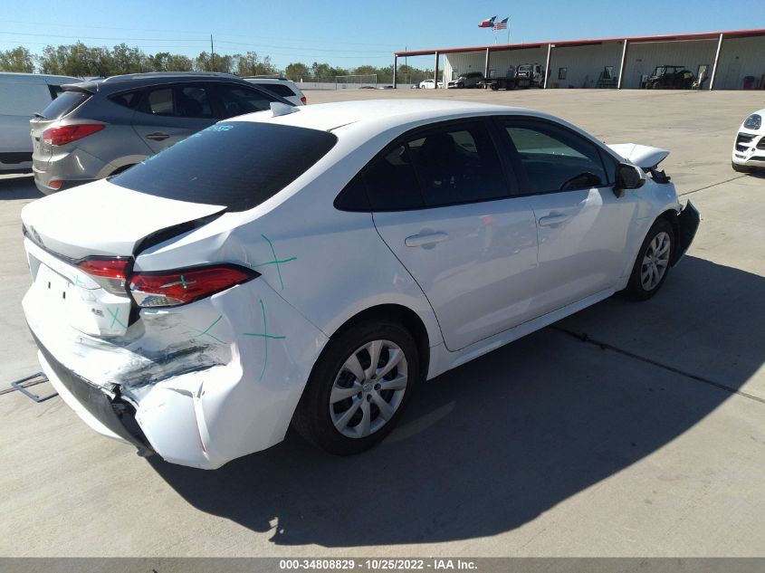 2021 TOYOTA COROLLA LE VIN: 5YFEPMAE6MP206180