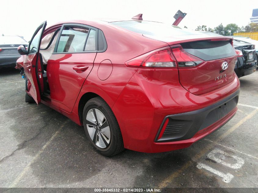 2022 HYUNDAI IONIQ HYBRID BLUE VIN: KMHC65LC2NU267358