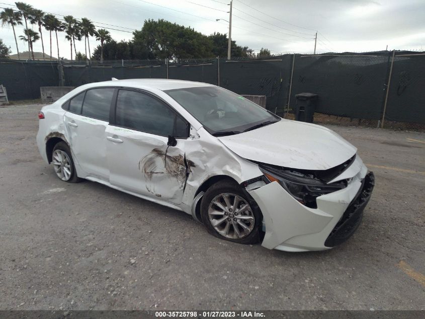 2022 TOYOTA COROLLA LE VIN: 5YFVPMAE8NP386621