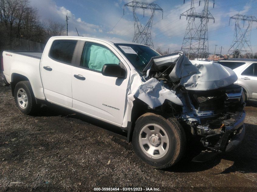 2022 CHEVROLET COLORADO 4WD WORK TRUCK VIN: 1GCGTBEN2N1191220