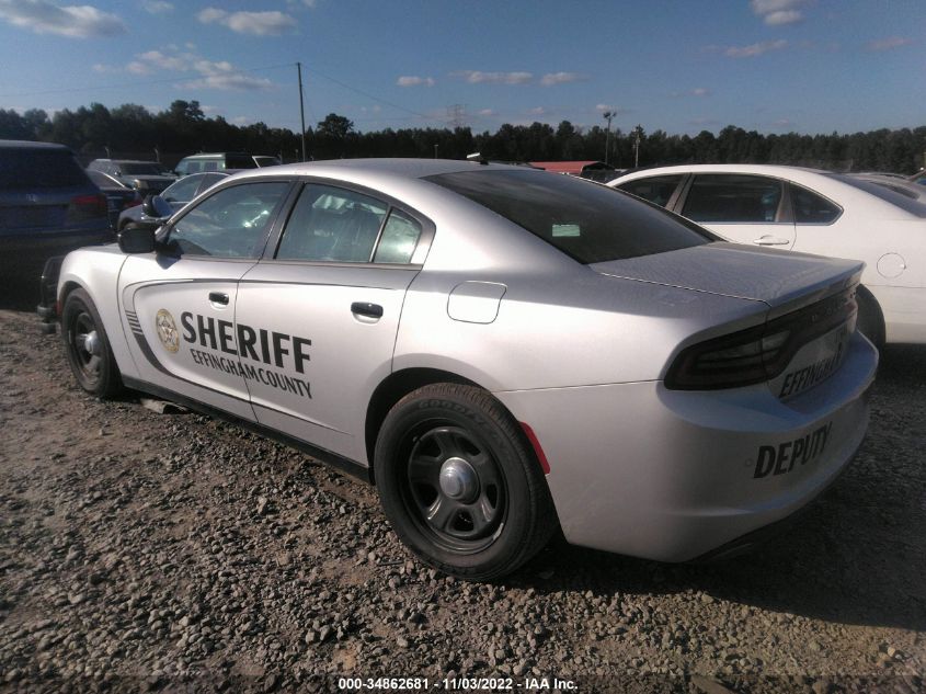 2021 DODGE CHARGER POLICE VIN: 2C3CDXAT7MH643485