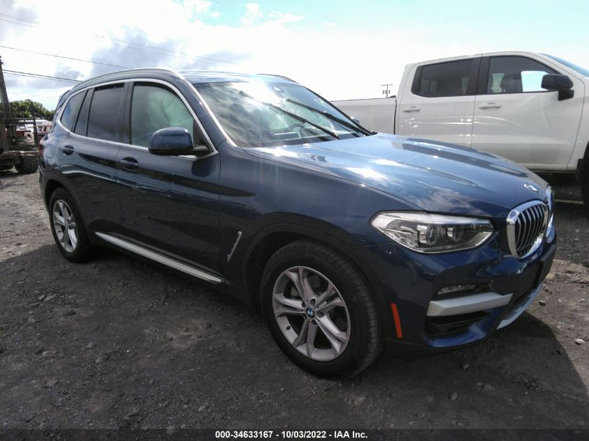 2021 BMW X3 SDRIVE30I VIN: 5UXTY3C01M9E00199