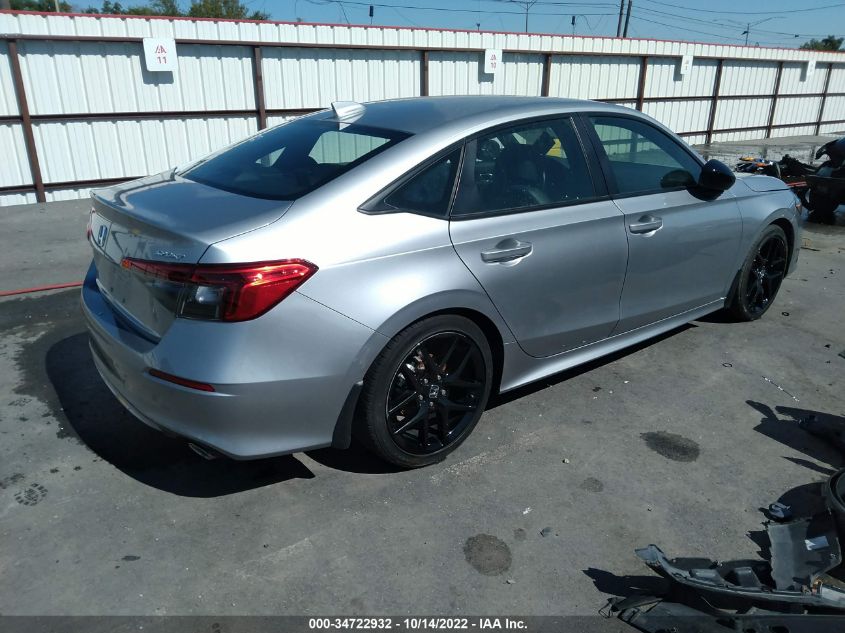 2022 HONDA CIVIC SEDAN SPORT VIN: 2HGFE2F56NH503787