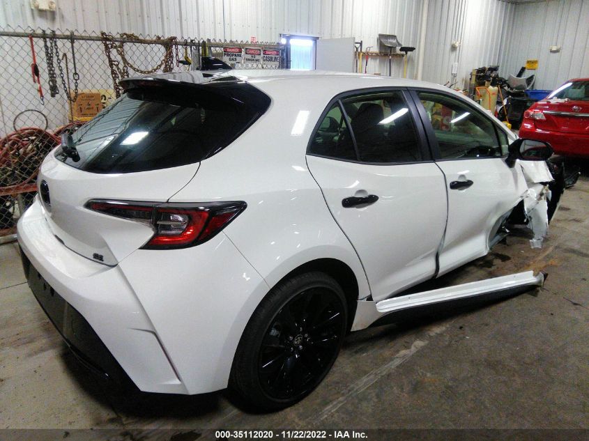 2022 TOYOTA COROLLA HATCHBACK SE/NIGHTSHADE/XSE VIN: JTND4MBEXN3183267