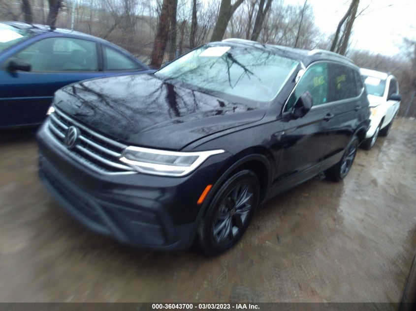 2022 VOLKSWAGEN TIGUAN SE VIN: 3VV2B7AXXNM036095