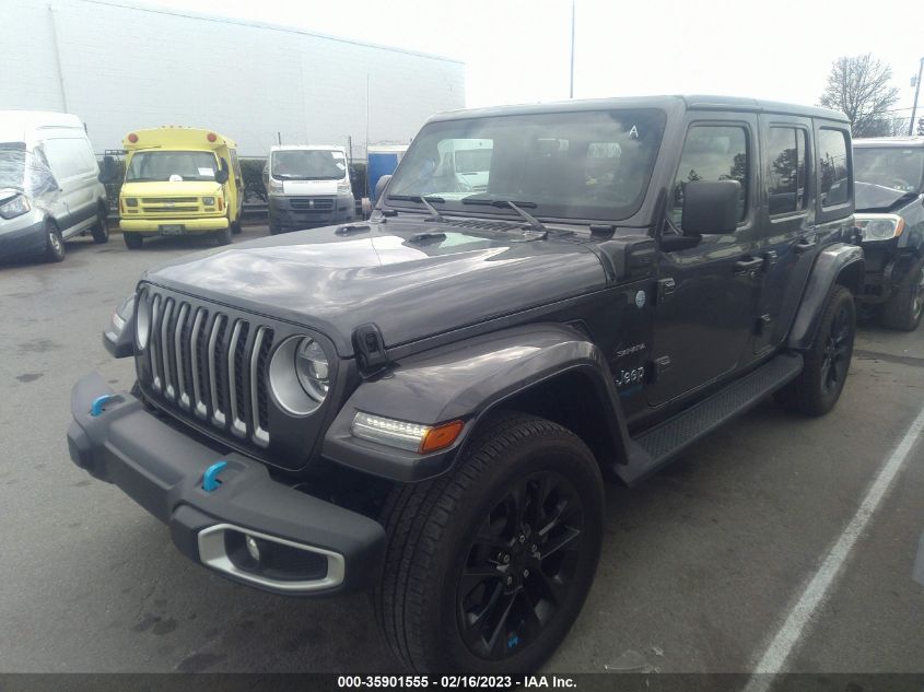 2022 JEEP WRANGLER 4XE UNLIMITED SAHARA VIN: 1C4JJXP60NW107199