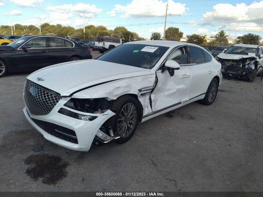 2022 GENESIS G80 2.5T VIN: KMTGB4SC8NU095982