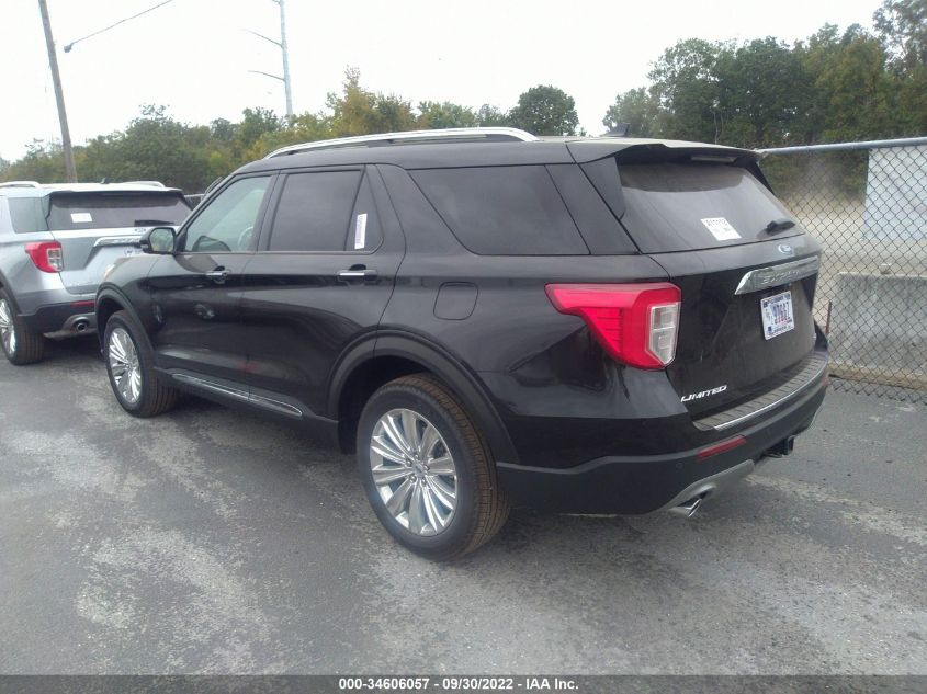 2022 FORD EXPLORER LIMITED VIN: 1FM5K8FW9NNA11112