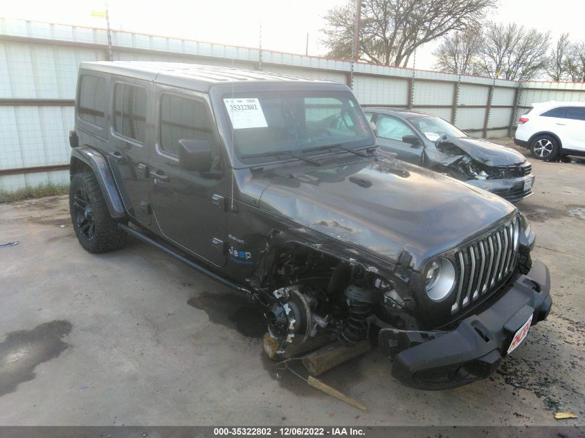 2021 JEEP WRANGLER 4XE UNLIMITED SAHARA VIN: 1C4JJXP61MW716672