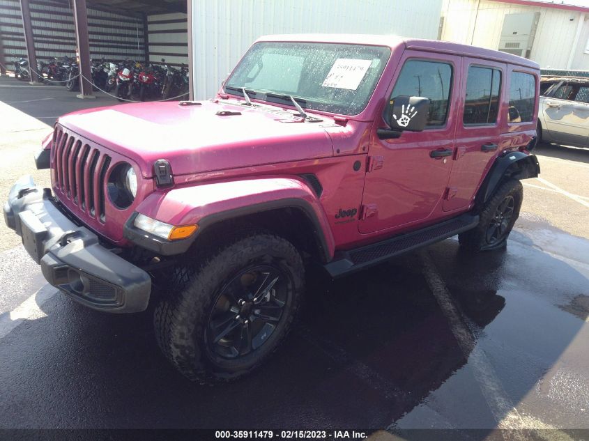 2022 JEEP WRANGLER UNLIMITED SAHARA ALTITUDE VIN: 1C4HJXEN3NW121199