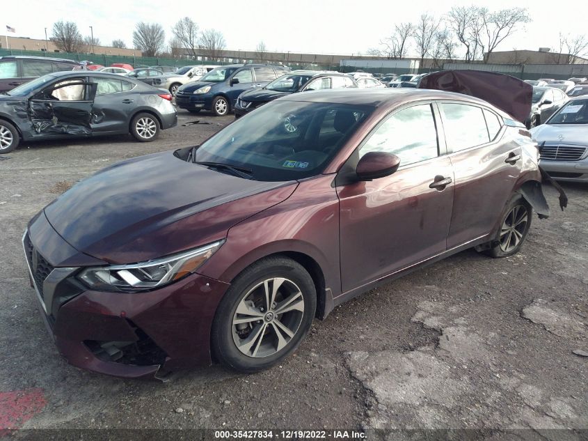 2021 NISSAN SENTRA SV VIN: 3N1AB8CV5MY251180
