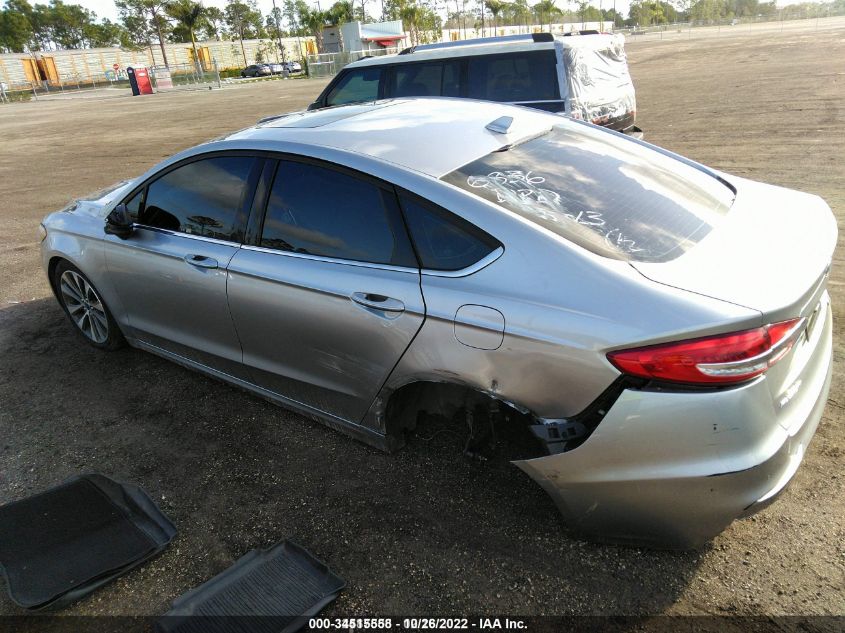 2020 FORD FUSION SE VIN: 3FA6P0T9XLR190836