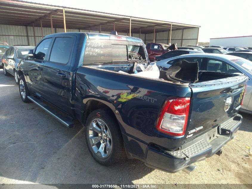2021 RAM 1500 LONE STAR VIN: 1C6SRFFT2MN505671
