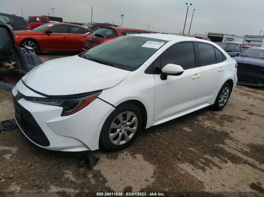 2022 TOYOTA COROLLA LE VIN: 5YFEPMAE4NP316145