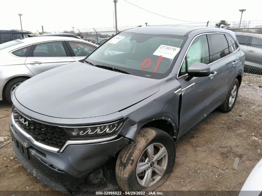 2022 KIA SORENTO LX VIN: 5XYRGDLC9NG085244