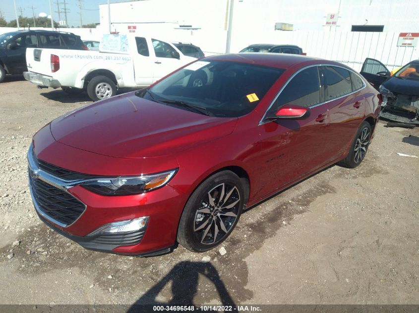 2021 CHEVROLET MALIBU RS VIN: 1G1ZG5STXMF087036