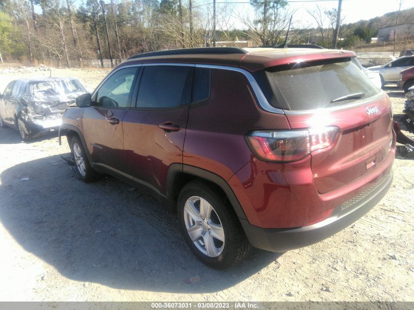 2022 JEEP COMPASS LATITUDE VIN: 3C4NJCBB5NT142079